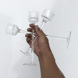 Portavelas flotante transparente, soporte de vidrio para velas largas, venta al por mayor - Product Image 3