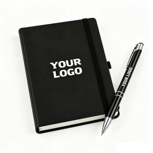 High Quality A5 A6 PU Leather <b>Notebook</b> Custom <b>Lined</b> Journals with Logo Promotional Hardcover <b>Notebook</b> with Multiple Colors - Product Image 1