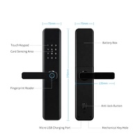 Nuovo M1 Keyless sicurezza digitale elettronica Wifi Tuya Ttlock Smart antifurto blocco biometrico impronte digitali