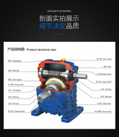 Chinesisch günstig und gute Qualität Geschwindigkeitsreduktor für Elektromotor mit großem Drehmoment wpa Serie Getriebe Reduktor