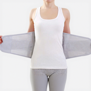 Ceinture de soutien KS avec plaque en acier, attelle lombaire réglable pour soulager les douleurs dorsales, taille adulte - Product Image 1