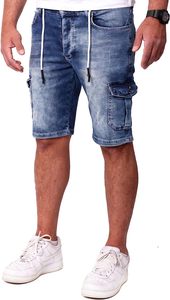 Hosen cách quần short jeansshorts L Ống mỏng mùa hè phù hợp với RS-2099 sommer-sweathose trong jeansoptik L căng denim người đàn ông móc - Product Image 5