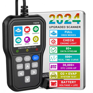Outil de diagnostic OBD2 YM319 Auto Noir avec garantie d'un an, écran couleur 2,4 pouces, USB / 13 langues, outil automobile YM319 V310 OBD2 - Product Image 3