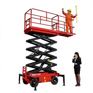 Nouvelle Table Élévatrice Ciseaux Électrique Mobile en Aluminium pour Chantier, avec Support Technique Gratuit, Idéale pour les Hôtels - Product Image 1