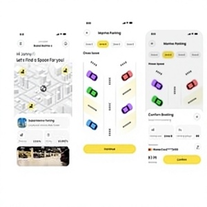 Aplicación de reserva de plazas de aparcamiento para encontrar, reservar y administrar plazas de estacionamiento, pagos, usuarios, ubicaciones y reservas. - Product Image 1