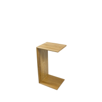 Table basse en chêne blanc massif en forme de C Console en bois antique rustique pour la maison ou la salle à manger Meubles de salon de style moderne