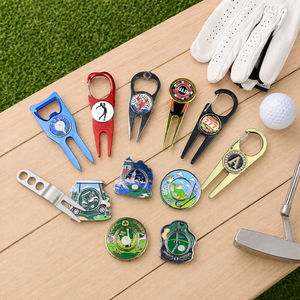 Outil de réparation de divots de golf personnalisé, marqueur de balle de golf, clip porte-balle, porte-cigare, accessoires de marqueur de divots personnalisés pour le golf, pour chapeau - Product Image 2