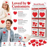 Lot d'appliques brodées en forme de cœur rouge, tailles variées, mignonnes, pour la Saint-Valentin, à coudre ou thermocollantes