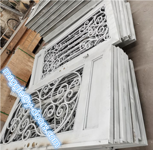 Chúng tôi bán buôn tùy chỉnh cửa sắt rèn thép chính đôi bên ngoài cửa - Product Image 6