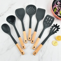 Home Essentials Ensemble d'outils de cuisine résistants à la chaleur Ensembles d'ustensiles de cuisine en silicone de qual