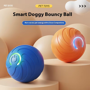 Nueva Venta caliente 360 ° Smart Automatic Interactive Dog Smart Ball Toy Interactive <span class=keywords><strong>Cat</strong></span> Toys Rolling Ball con cargador USB - Product Image 4