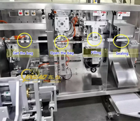 Machine à emballer les sachets préfabriqués de fruits et légumes séchés TOP Y horizontal 4 stations debout avec fermeture à glissière