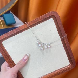 Collar de Perlas de Encaje Francés de Plata de Ley 925, Diseño de Nicho de Alta Gama, Estilo Japonés y Coreano, Collares de Cuentas de Moda - Product Image 2