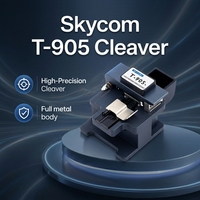 Outil de coupe de fibre optique Skycom T-905, corps métallique avec boîte de récupération des débris intégrée, coupe-fibre optique de haute précision