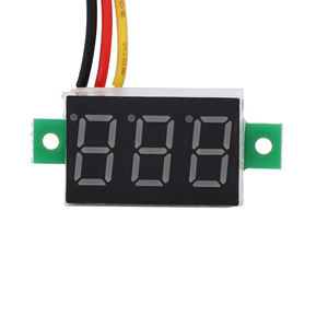 หน้าจอแบตเตอรี่ LED 3สาย0.36นิ้วสำหรับปรับเทียบแรงดันไฟฟ้า DC 0-30V มินิโวลต์มิเตอร์สำหรับรถยนต์/รถจักรยานยนต์/เมาท์เครื่องทดสอบแรงดันไฟฟ้าแบบดิจิตอล - Product Image 5