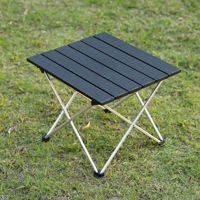 Table et chaise pliantes légères et portables en alliage d'aluminium pour les pique-niques de camping en plein air Table à oeufs avec fonction pliable