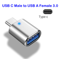 Vente chaude haute vitesse 5Gbps 10Gbps transfert de données LED USB 3.0 vers adaptateur de Type C convertisseur OTG USB-A vers USB C pour téléphones