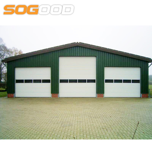 Porte <span class=keywords><strong>de</strong></span> <span class=keywords><strong>garage</strong></span> sectionnelle inclinable moderne standard américaine avec fenêtre grille supérieure pour entrepôt, <span class=keywords><strong>portail</strong></span> automatique, résidentiel et villas - Product Image 1