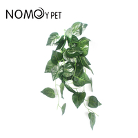 NOMOY PET Nouvelle Décoration Suspendue pour Terrarium de Reptiles, Plante Artificielle de Lierre pour Reptiles, Feuilles Décoratives NFF-78~88