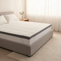 Surmatelas matelassé en mousse à mémoire de forme haute densité personnalisé, anti-bactérien, imperméable, avec housse amovible, 500 fils au pouce carré – Vente directe usine
