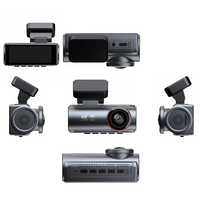 Caméra embarquée double objectif CPT 2CH 4K UHD pour la sécurité de conduite, écran IPS 3,16'', WiFi, GPS, caméra avant/arrière, enregistrement des données de vitesse