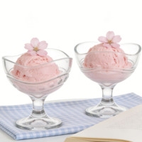 Gobelet à crème glacée, bol en verre pour crème glacée, boisson froide simple et créative pour milkshake