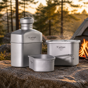 Conjunto de Panelas de Camping Zentopia em Titânio 3 Peças Ultraleves com Escala de Graduação para Mochilão e Caminhada Atacado - Product Image 2