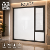 Ventanas Abatibles de Aluminio con Recubrimiento Low-E de Ahorro Energético Jouge, con Separador de Aislamiento Térmico Warm Edge, Perfil 6060-T66 para Casa Moderna
