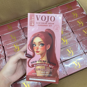 <span class=keywords><strong>VOJO</strong></span>, Venta al por Mayor, Éxito de Ventas en el Sudeste Asiático, Crema de Coloración Capilar Herbal, 100ml*2, Múltiples Tonos de Moda, Color Duradero para Salón - Product Image 5