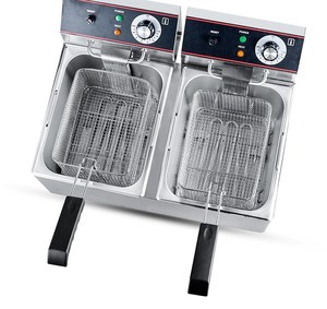 Friteuse électrique en acier inoxydable, neuve, en promotion, pour usage professionnel en restaurant (<span class=keywords><strong>poulet</strong></span> et hamburgers) - Product Image 5