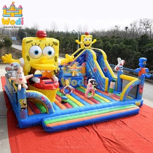 <span class=keywords><strong>Parque</strong></span> Inflable de <span class=keywords><strong>Bob</strong></span> <span class=keywords><strong>Esponja</strong></span> para Exteriores con Costuras Reforzadas para Entretenimiento al Aire Libre - Product Image 1