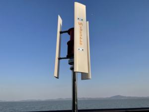Turbina aerogeneradora VAWT de eje Vertical, estrella de baja velocidad de viento, 300W, 400W, 3 fases, 50HZ, 5 cuchillas, sin ruido - Product Image 3