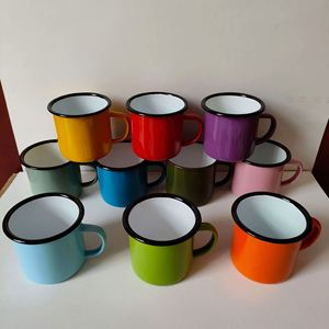 Tasse à café, lait, bière, thé en émail personnalisée pour le camping et les pique-niques en plein air, fabrication OEM - Product Image 3