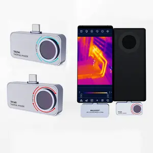 Mileseey tr256i mini câmera de imagens térmicas, detector de temperatura otg usb tipo c, com aplicativo