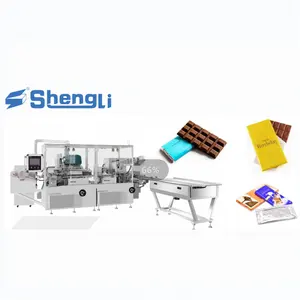SHENGLI Big Chocolate Packaging Machine Chocolate Bar Folded Packing Machine Wrapping Equipment Production Line