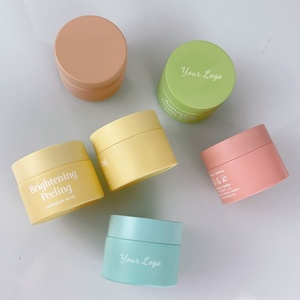 Matte Green 50g Unique Skincare <b>Container</b> Packaging Frosted pink Face Cream Jar Cosmetics Frosted <b>Glass</b> Jars with Lids - Product Image 6