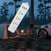 Convertisseur de décharge de véhicule électrique avec adaptateur V2L et déchargeur véhicule-chargeur 3,6 kW 16 A haute puissance pour les voyages en camping
