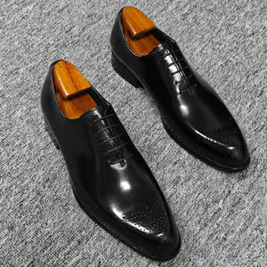 Chaussures habillées et Richelieu pour hommes, style italien, décontractées et professionnelles, avec semelles en caoutchouc imperméables - Product Image 4