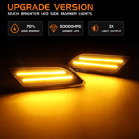 Luces Laterales LED Ámbar Blancas para Automóvil Mercedes-Benz Clase C W204 C250 C300 C350 C63 AMG, Lámpara de Señal de Giro 12V OE