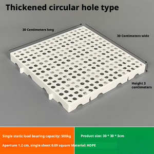 Paletas de Plástico Encajables para Almacenamiento en Frío, Rejilla Antihumedad para Piso, Adecuadas para Fábricas y Talleres - Product Image 4