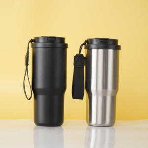 Stock car tazza tumbler 26oz in acciaio inox isolato termiche tazze da caffè a tenuta di caffè tazza da viaggio con 2 in 1 coperchio con corda - Product Image 1