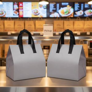 Custom Logo Non-Woven Thermal Insulated Foldable Waterproof Portable Reusable Cooler Tote Bag for Restaurant Takeout Delivery - Product Image 1