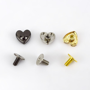 Deepeel BF312 8 Mét Túi Phần Cứng Túi Xách Trang Trí Studs Nút Đinh Tán Đinh Tán Khóa Snap Hook Hình Trái Tim Đinh Tán Vít Vòng - Product Image 6