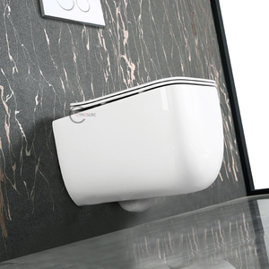 Inodoro de Lujo Blanco Redondo de Nuevo Diseño 2025, Suspendido en la Pared, para Baño de Casa de Campo, Villa o Apartamento - Product Image 1