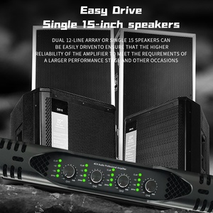 Amply sân khấu MIA-DE1300 giá tốt 2*2000W, amply kỹ thuật số chuyên nghiệp, hệ thống âm thanh stereo, amply chuyển mạch 2 kênh - Product Image 5