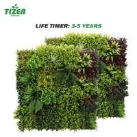 Tizen décor de haute qualité faux escalade Faux herbe verte écran vivant mur de plantes artificielles