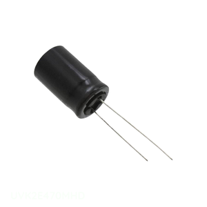 ตัวเก็บประจุแบบ Through Hole รุ่น UVK2E470MHD 47 ยูเอฟ คาปาซิเตอร์อะลูมิเนียม 47UF 20% 250V แบบ Radial TH จากผู้ผลิต - Product Image 1