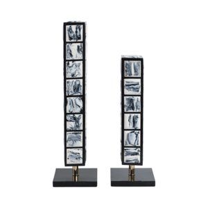 Scultura a Torre Rettangolare Moderna in Resina per Arredamento Casa, Ufficio, Soggiorno, Tavolino da Caffè, Mensola Bagno, Arte Decorativa - Product Image 3