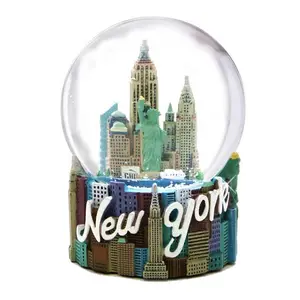 散装定制diy热卖雪球水雪球树脂纽约纪念品高品质