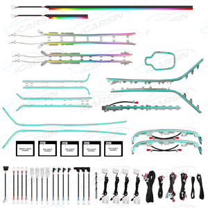 Kit di Illuminazione Ambientale a 33 Luci per Audi A6 A7 C8 2019+, Luce Ambientale per Interni Auto, Cruscotto e Porte <span class=keywords><strong>LED</strong></span> - Product Image 2